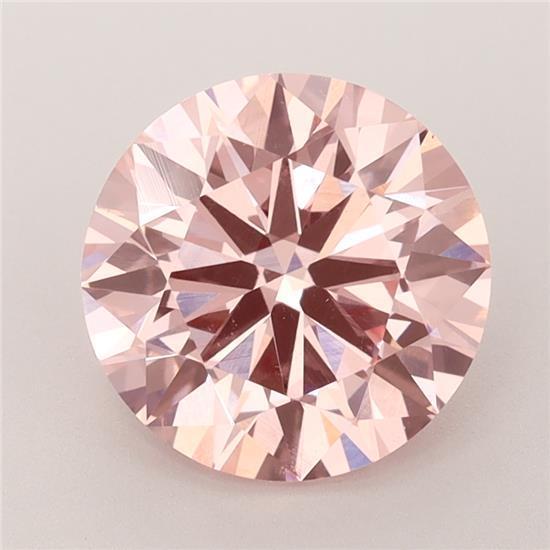 3.00 Ct. Fancy Vivid Pink Round Lab Grown Diamond