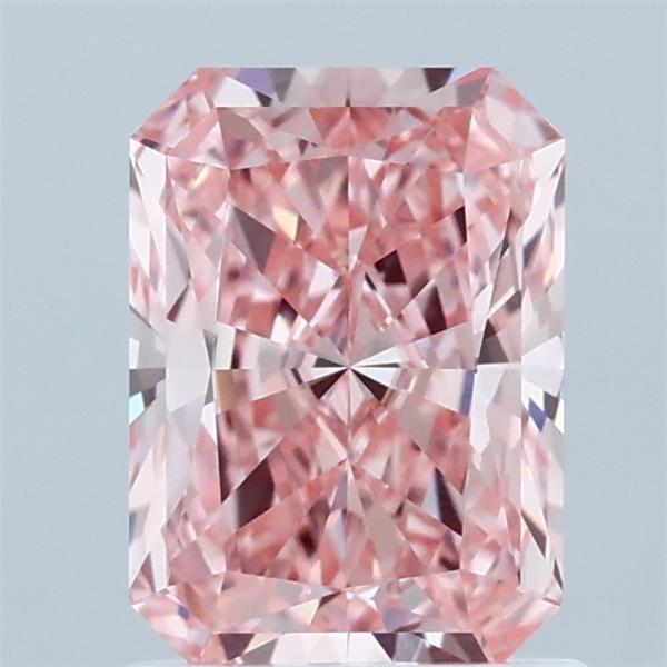 1.35 Ct. Fancy Vivid  Pink Radiant Lab Grown Diamond