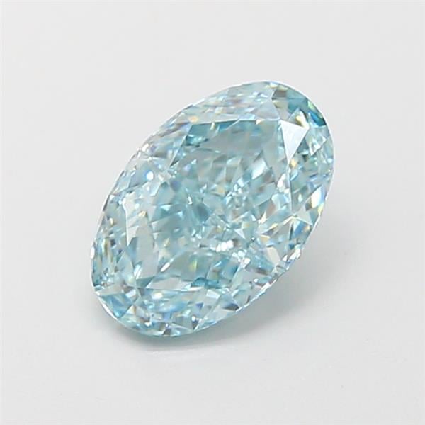 1.27 Ct. Fancy Intense Blue Oval Lab Grown Diamond