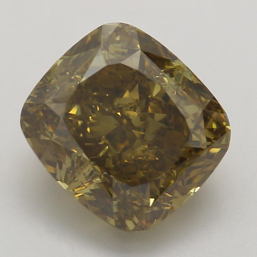 2.07 Ct. Fancy Deep Brown-Yellow Cushion Diamond