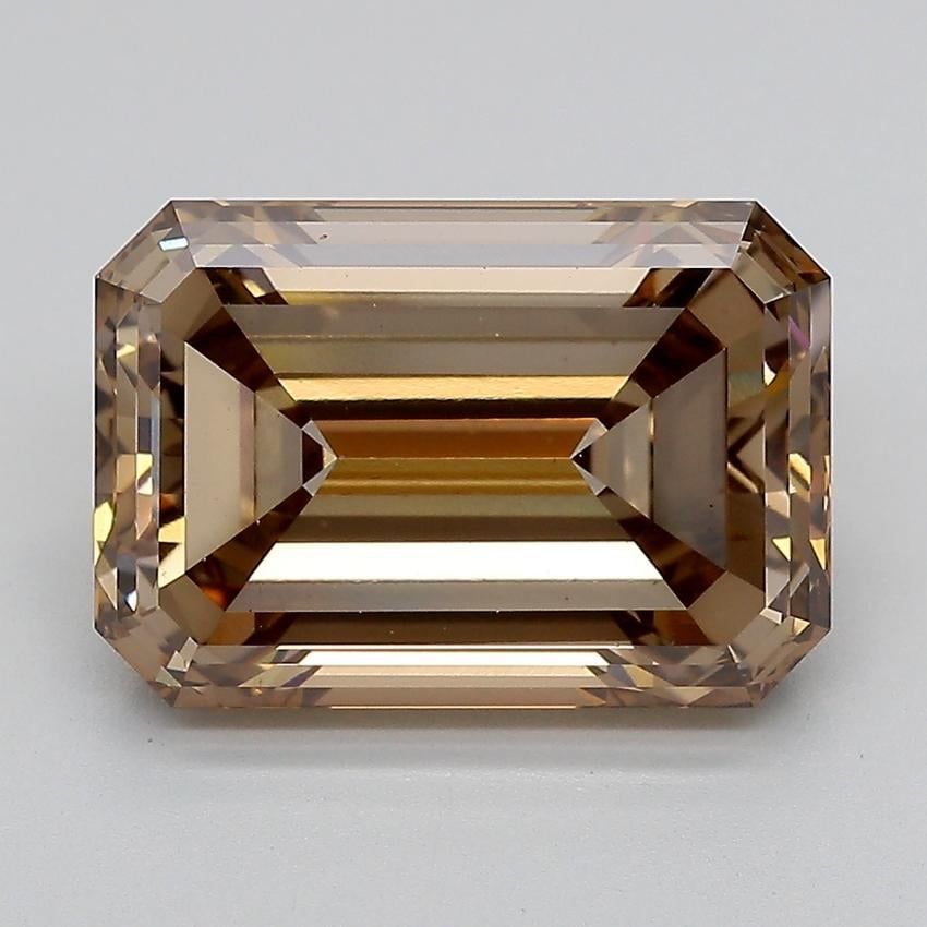 7.95 Ct. Fancy Light  Brown Emerald Lab Grown Diamond