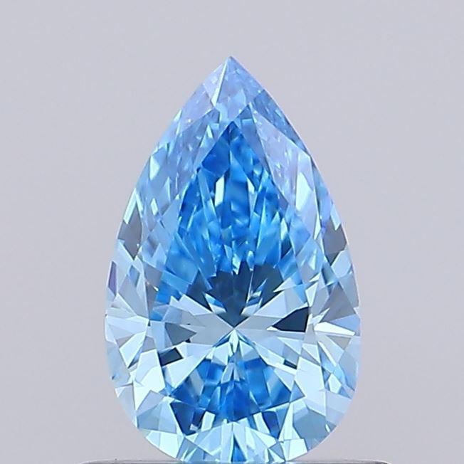 0.56 Ct. Fancy Vivid Blue Pear Lab Grown Diamond