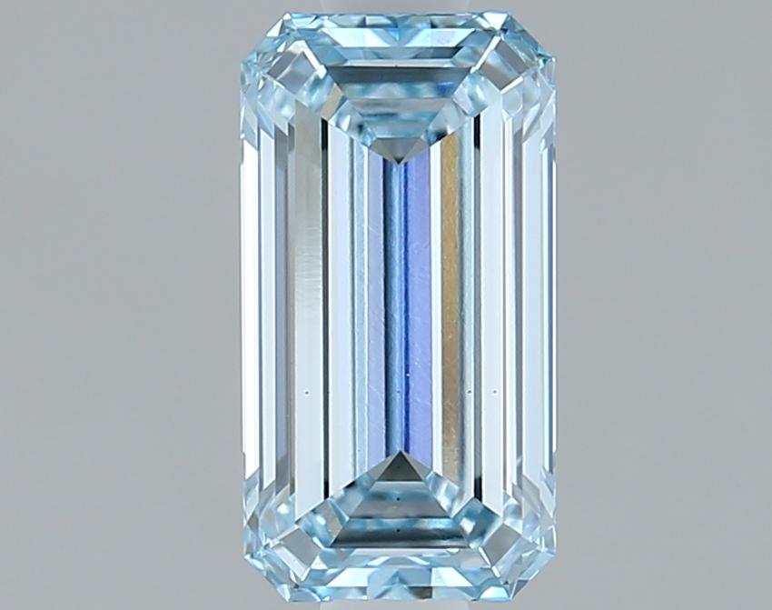 1.05 Ct. Fancy Intense Blue Emerald Lab Grown Diamond