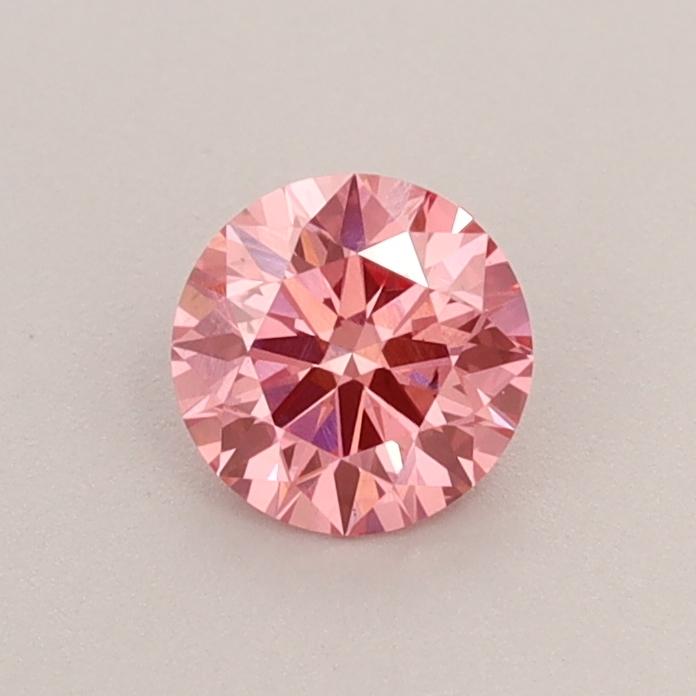 0.47 Ct. Fancy Vivid  Pink Round Lab Grown Diamond