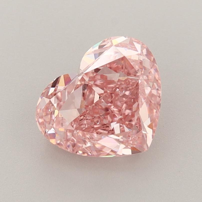 1.67 Ct. Fancy Vivid  Pink Heart Lab Grown Diamond