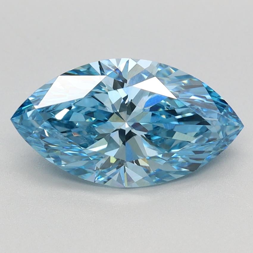 1.67 Ct. Fancy Vivid Blue Marquise Lab Grown Diamond