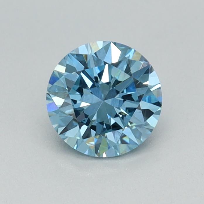 0.41 Ct. Fancy Vivid Blue Round Lab Grown Diamond