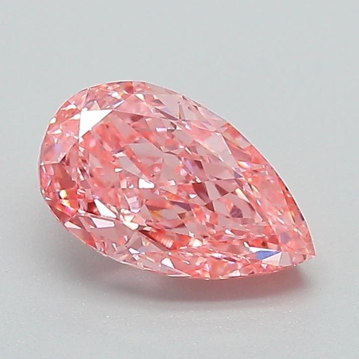 1.13 Ct. Fancy Vivid Pink Pear Lab Grown Diamond
