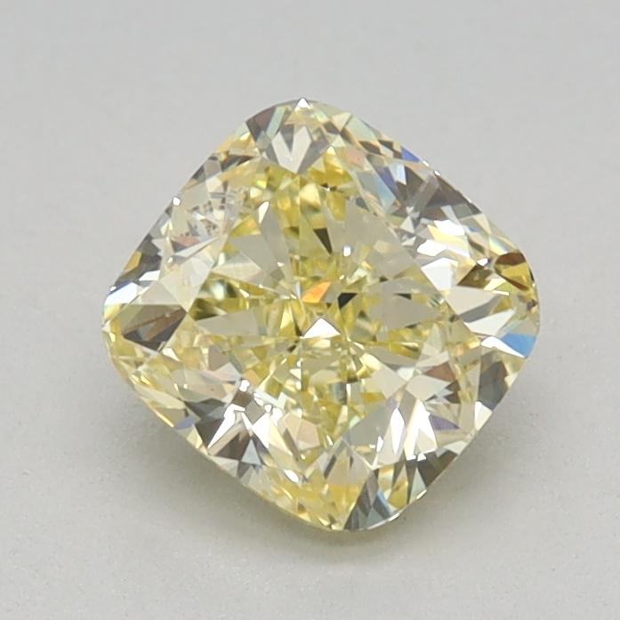 0.71 Ct. Fancy Light Yellow Cushion Lab Grown Diamond