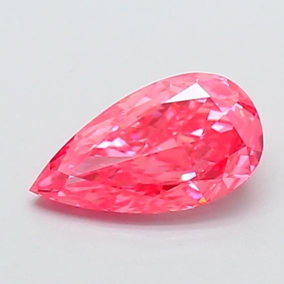 1.24 Ct. Fancy Vivid Pink Pear Lab Grown Diamond