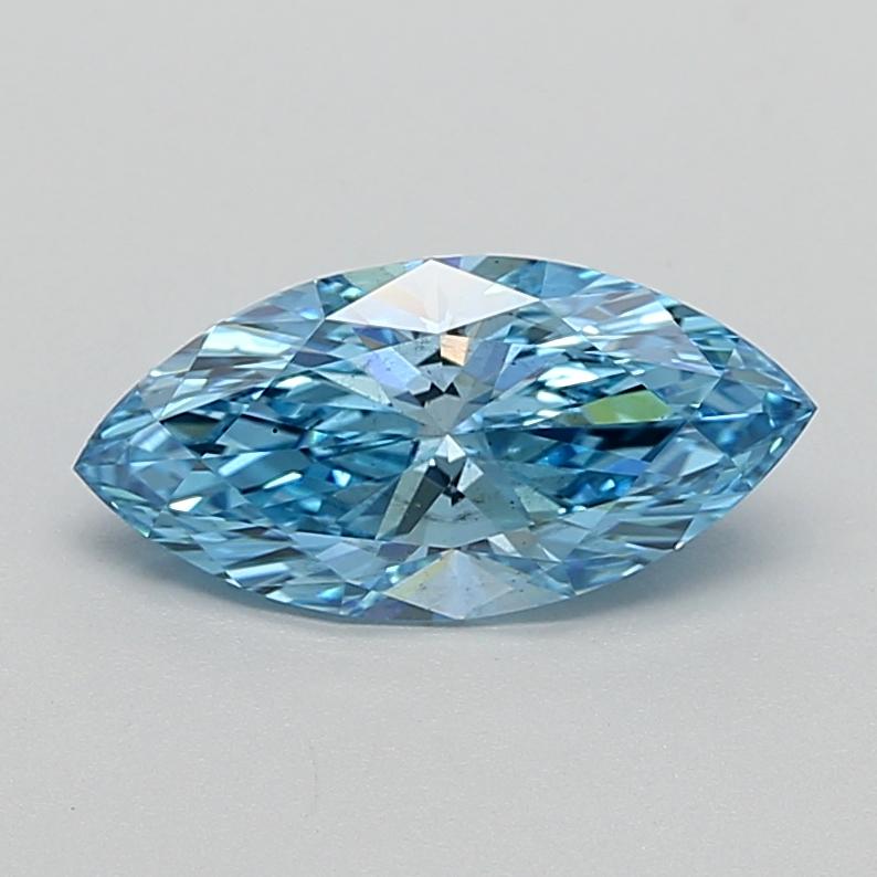 1.7 Ct. Fancy Vivid  Blue Marquise Lab Grown Diamond
