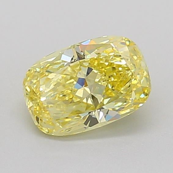1.01 Ct. Fancy Intense Yellow Cushion Lab Grown Diamond