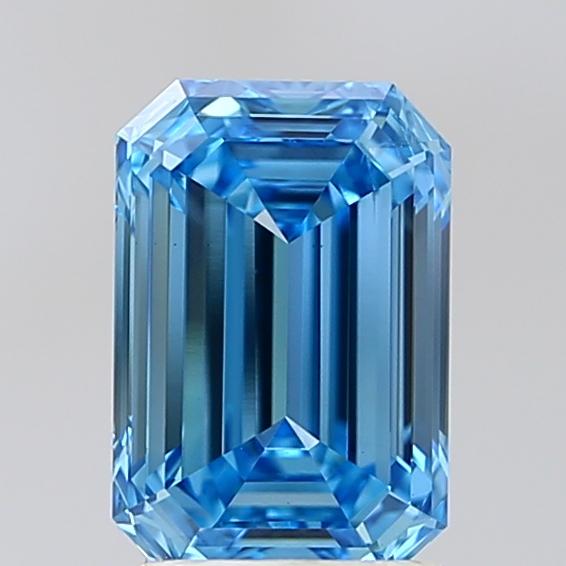 2.02 Ct. Fancy Vivid Blue Emerald Lab Grown Diamond