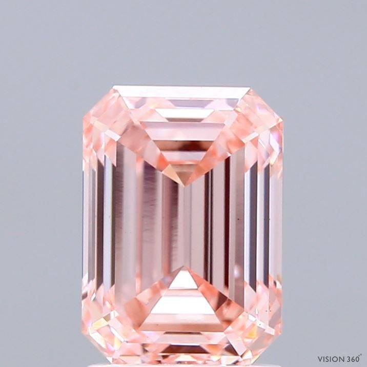 2.09 Ct. Fancy Intense Pink Emerald Lab Grown Diamond