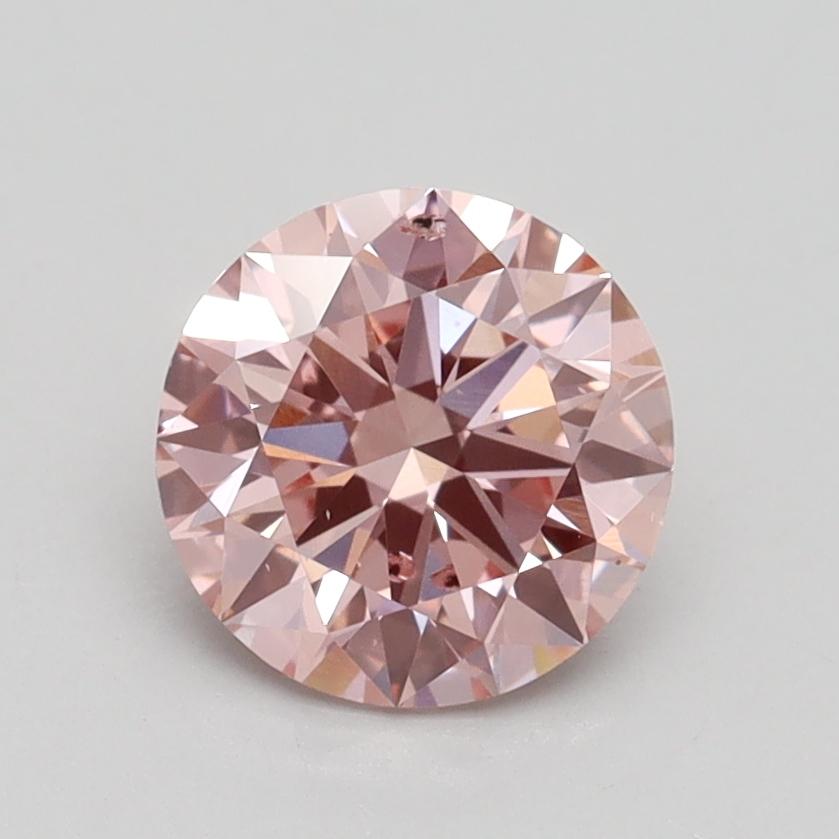 1.26 Ct. Fancy Intense Pink Round Lab Grown Diamond