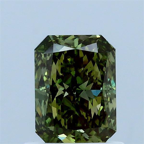 1.00 Ct. Fancy Vivid Green Radiant Lab Grown Diamond