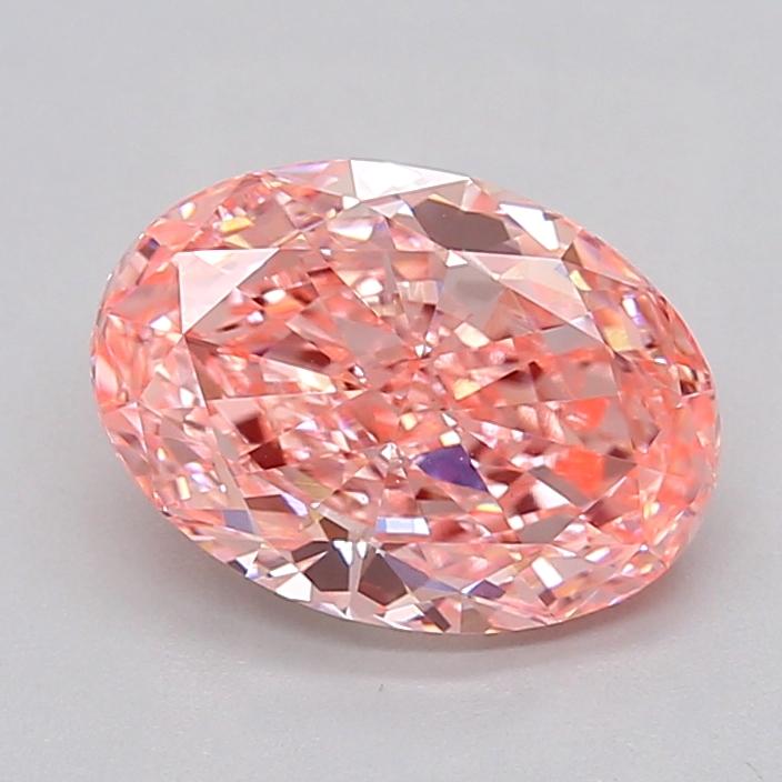 2.25 Ct. Fancy Vivid  Pink Oval Lab Grown Diamond