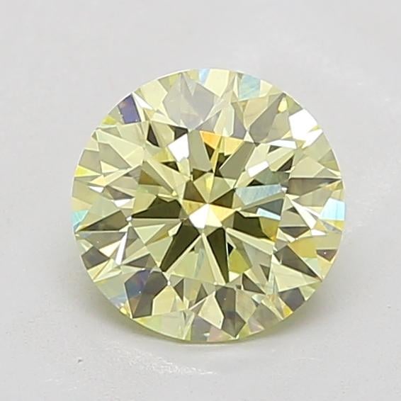 1.64 Ct. Light Yellow Round Lab Grown Diamond