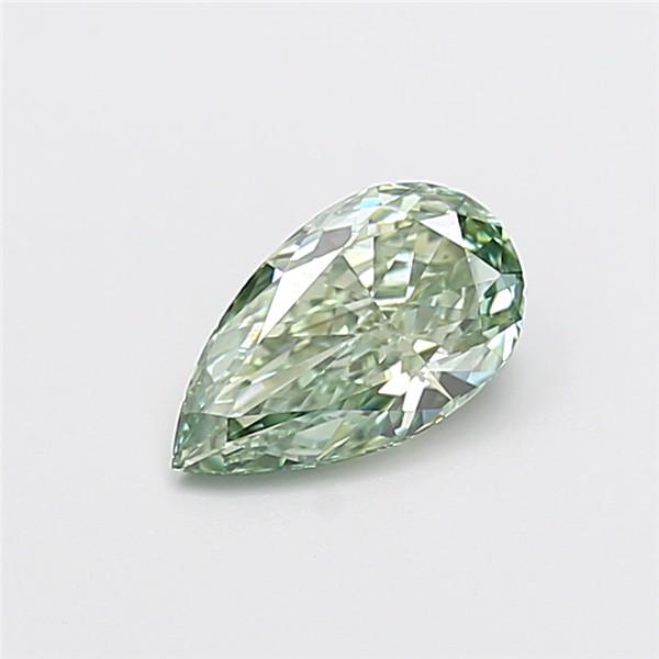 1.18 Ct. Fancy Vivid Green Pear Lab Grown Diamond