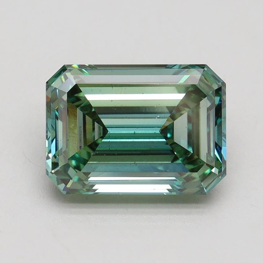 3.01 Ct. Fancy Vivid Green Emerald Lab Grown Diamond