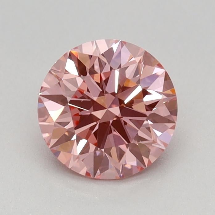 0.62 Ct. Fancy Vivid Pink Round Lab Grown Diamond