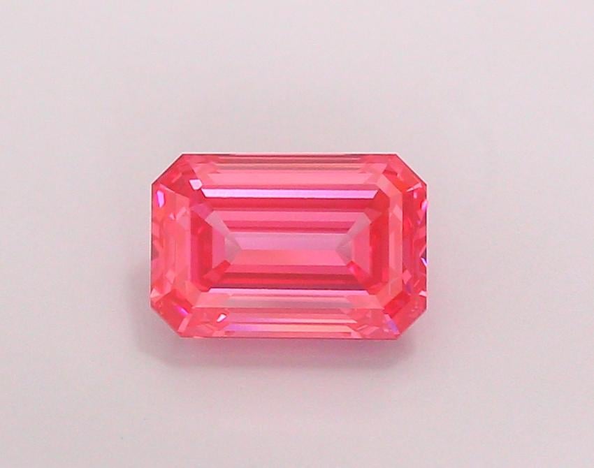 2.0 Ct. Fancy Vivid Red Emerald Lab Grown Diamond