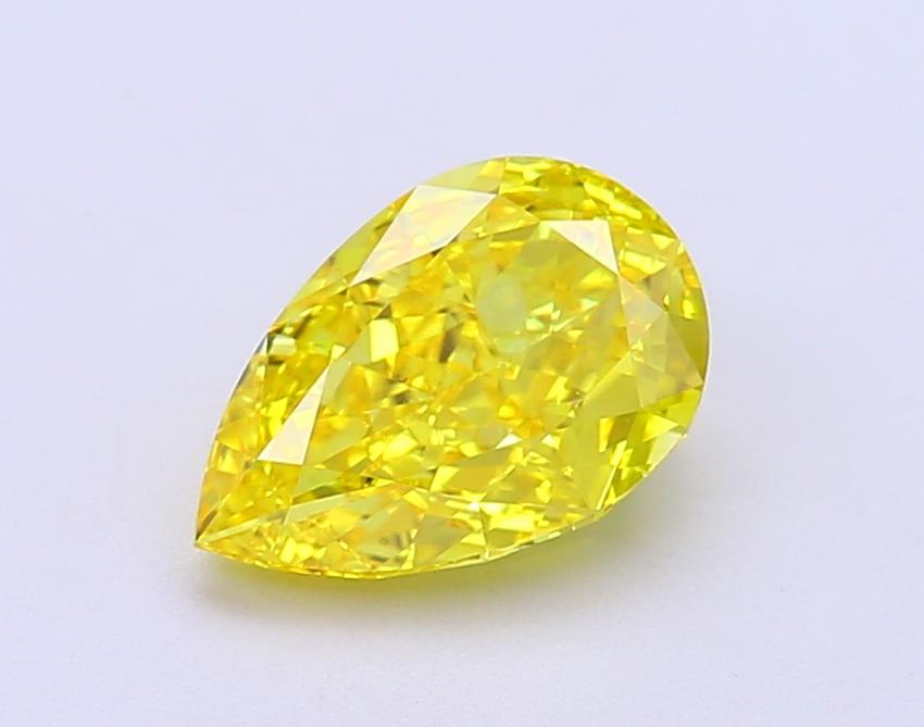 2.0 Ct. Fancy Vivid Yellow Pear Lab Grown Diamond