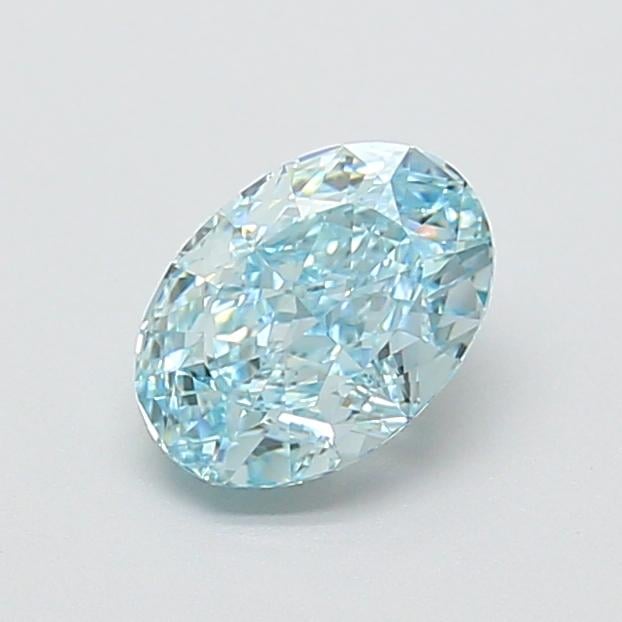 1.07 Ct. Fancy Blue Intense Oval Lab Grown Diamond