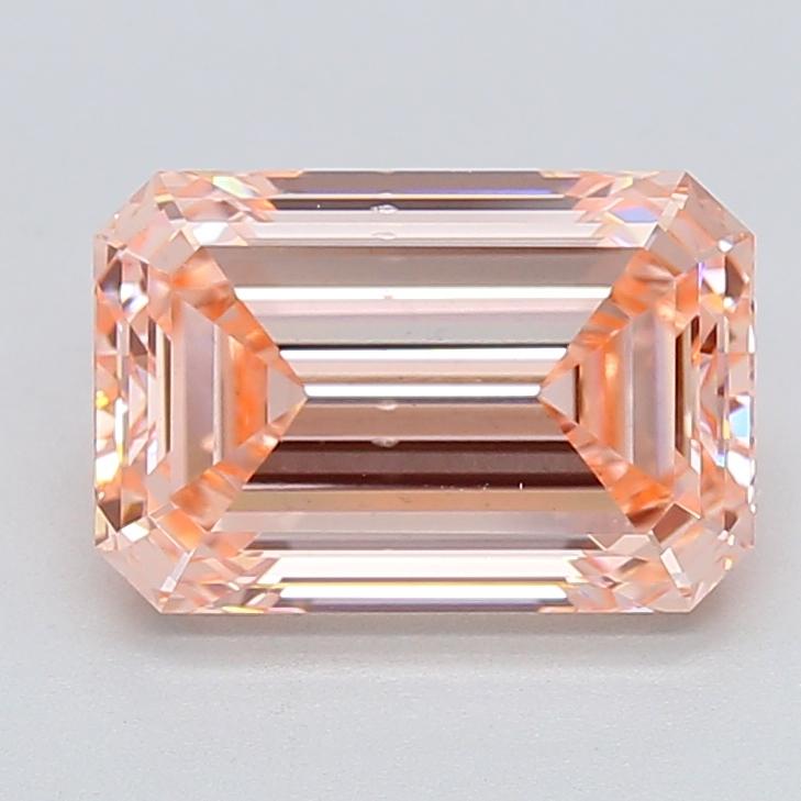 4.02 Ct. Fancy Vivid  Pink Emerald Lab Grown Diamond