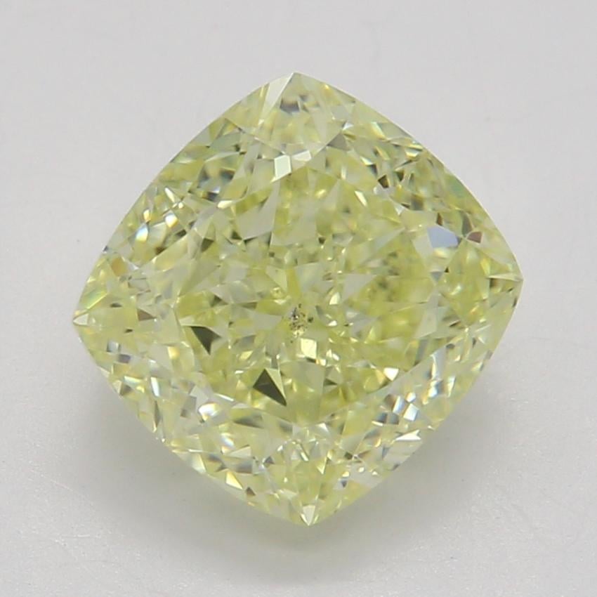 1.37 Ct. Fancy Yellow Cushion Diamond