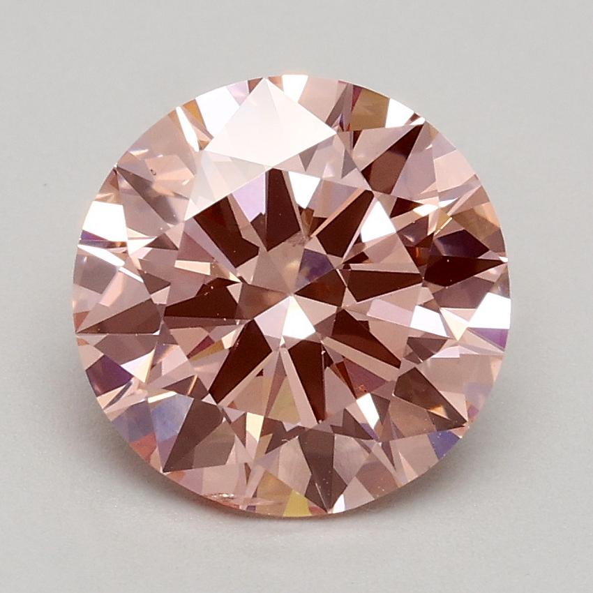 1.70 Ct. Fancy Intense Pink Round Lab Grown Diamond