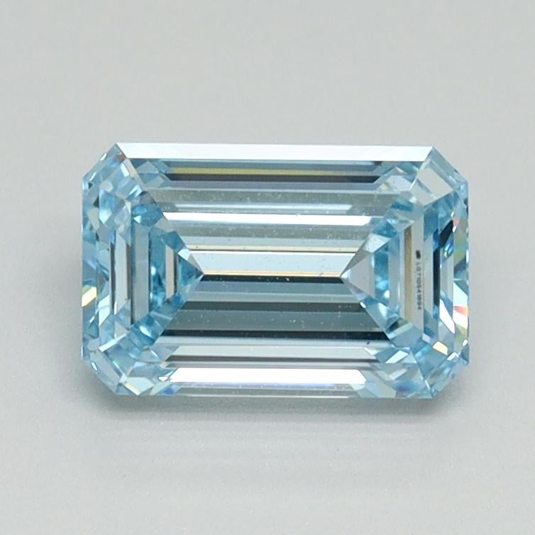 1.08 Ct. Fancy Intense Blue Emerald Lab Grown Diamond