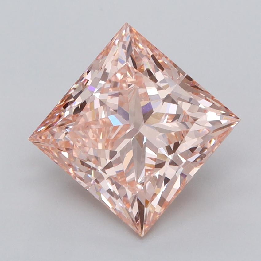 3.01 Ct. Fancy Vivid  Pink Princess Lab Grown Diamond