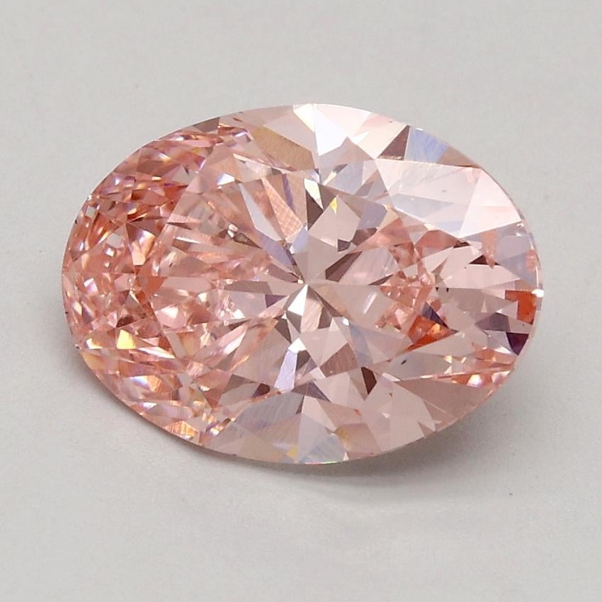 1.70 Ct. Fancy Intense Pink Oval Lab Grown Diamond