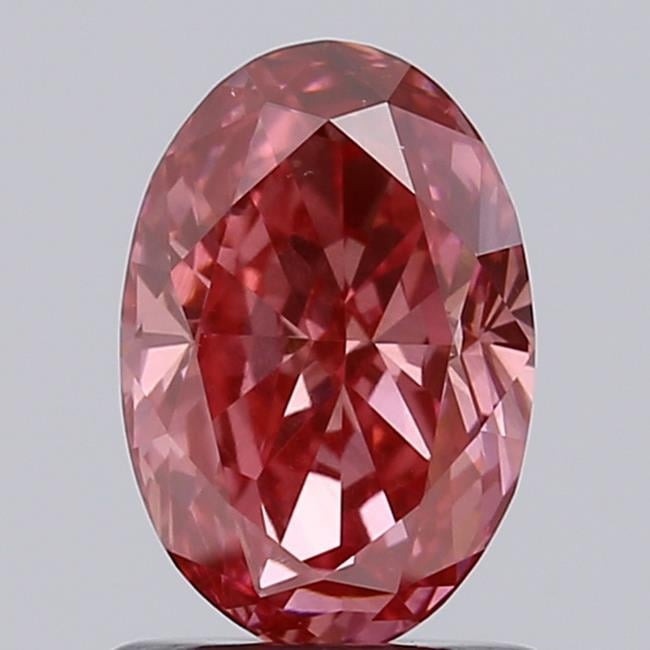 1.21 Ct. Fancy Vivid Pink Oval Lab Grown Diamond