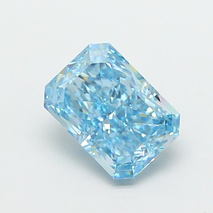 3.04 Ct. Fancy Vivid  Blue Radiant Lab Grown Diamond