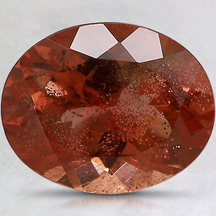 11.1x8.9mm Unheated Orange Oval Oregon Sunstone