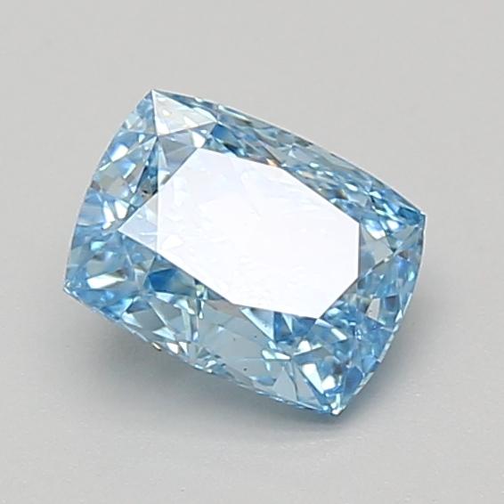1.05 Ct. Fancy Vivid Blue Cushion Lab Grown Diamond