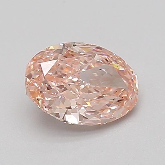 0.89 Ct. Fancy Vivid Pink Oval Lab Grown Diamond