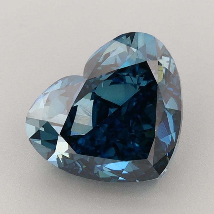 3.00 Ct. Fancy Deep  Blue Heart Lab Grown Diamond