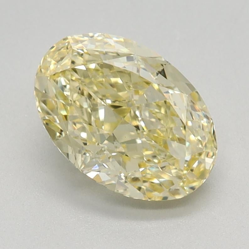 1.26 Ct. Fancy Intense Yellow Oval Lab Grown Diamond