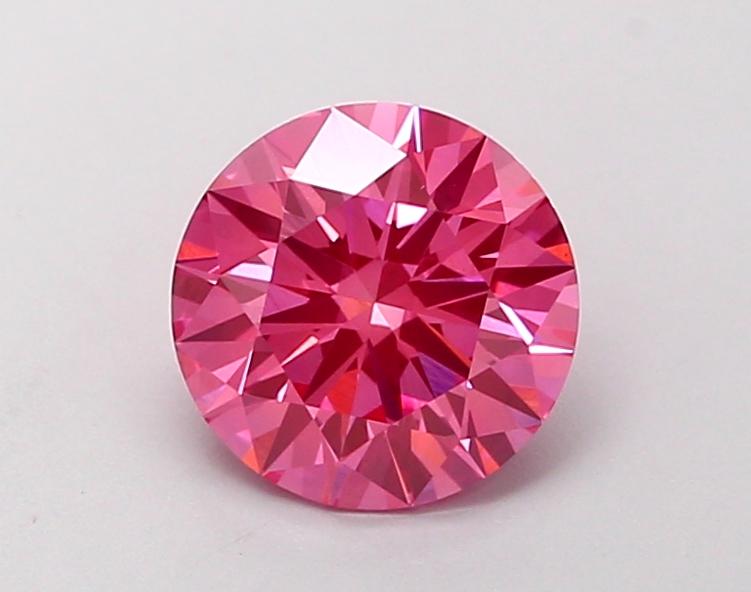 1.38 Ct. Fancy Vivid Pink Round Lab Grown Diamond