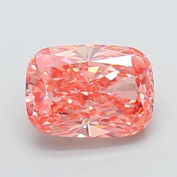 2.15 Ct. Fancy Vivid Pink Cushion Lab Grown Diamond