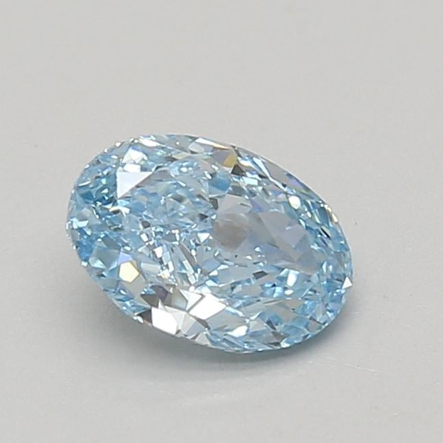 0.98 Ct. Fancy Vivid Blue Oval Lab Grown Diamond