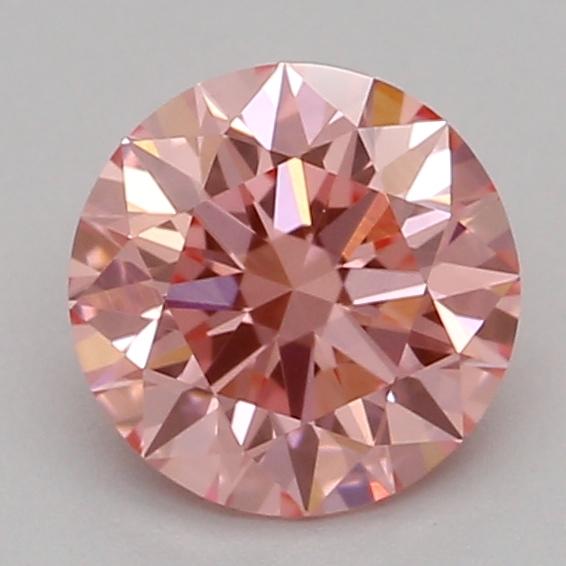 0.53 Ct. Fancy Vivid Pink Round Lab Grown Diamond