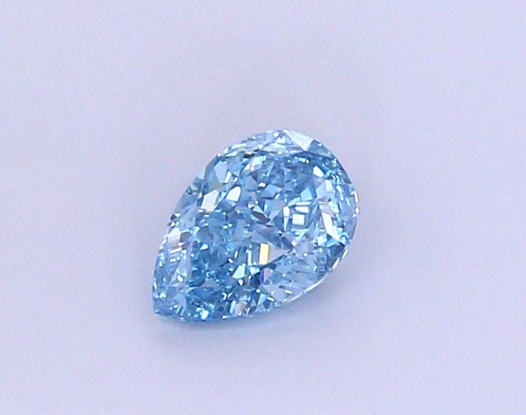 1.13 Ct. Fancy Vivid  Blue Pear Lab Grown Diamond