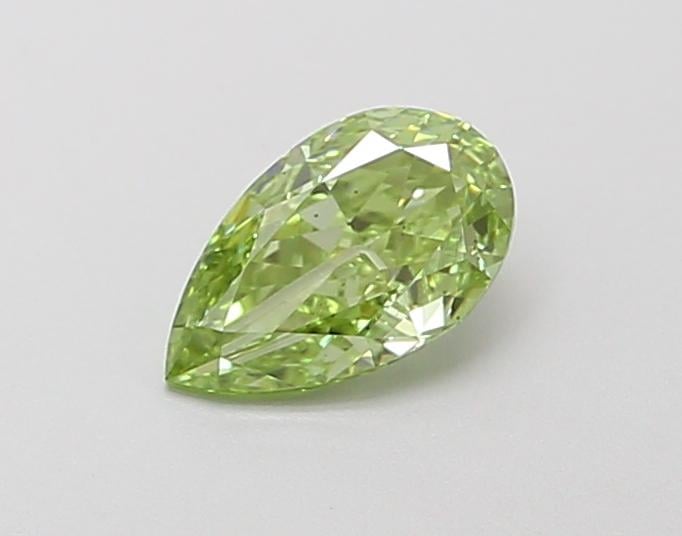 0.42 Ct. Fancy Vivid Green Pear Lab Grown Diamond