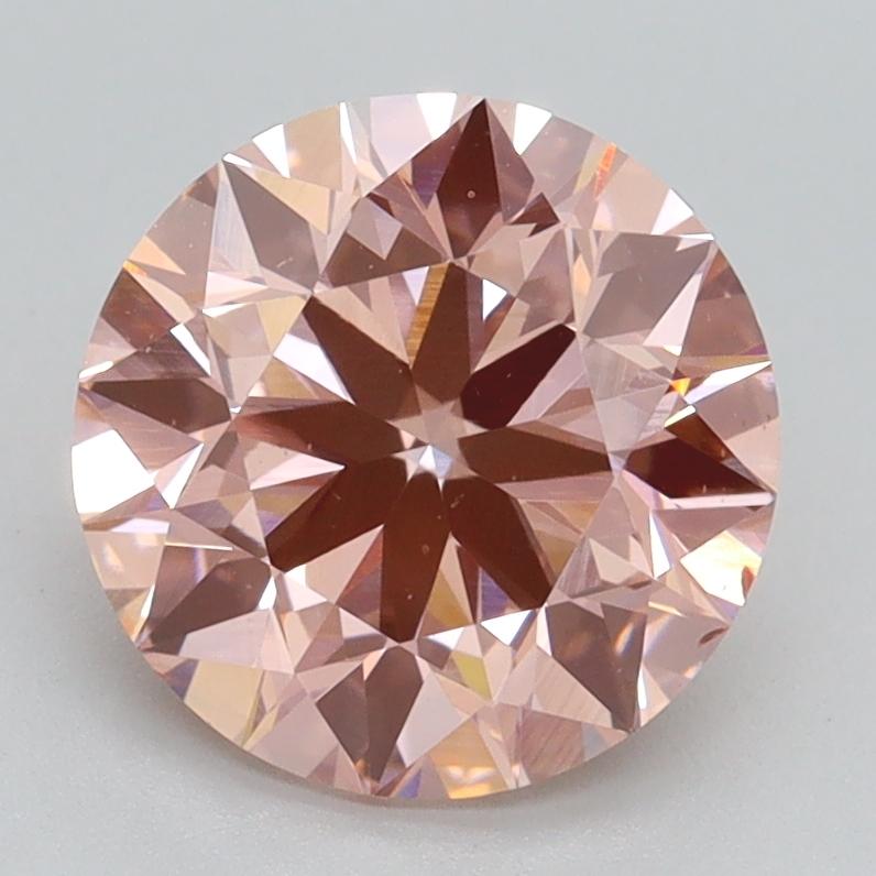 2.50 Ct. Fancy Intense Pink Round Lab Grown Diamond