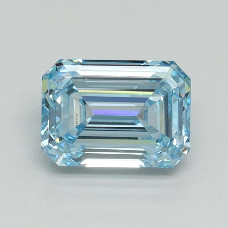 1.06 Ct. Fancy Intense Blue Emerald Lab Grown Diamond