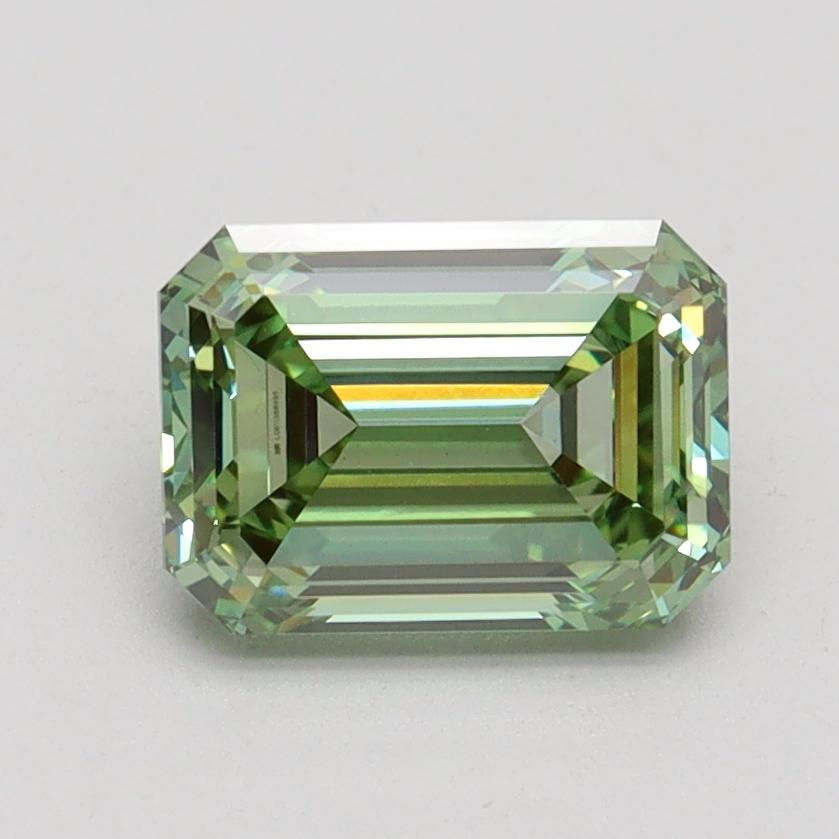 1.58 Ct. Fancy Vivid Green Emerald Lab Grown Diamond